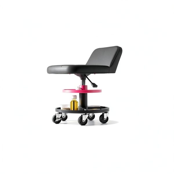 Mechanic Roller Seat HOMCOM Heavy Duty Steel Stool-3