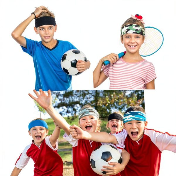 OLIKER Kids Multicolor Headbands for Boys-5