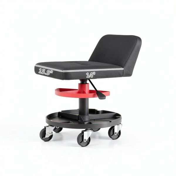 Mechanic Roller Seat HOMCOM Heavy Duty Steel Stool-6