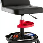 Mechanic Roller Seat HOMCOM Heavy Duty Steel Stool-0