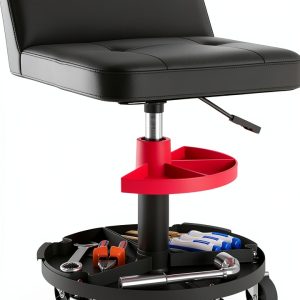 Mechanic Roller Seat HOMCOM Heavy Duty Steel Stool-0