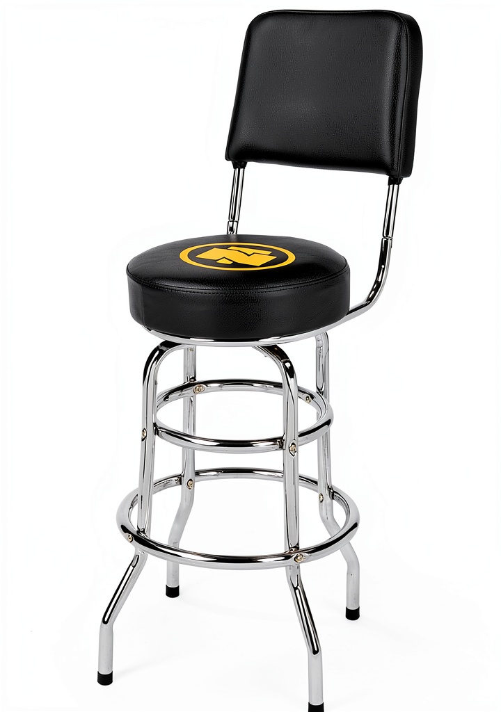 'Garage Shop Roller Seat with dual bar backrest'