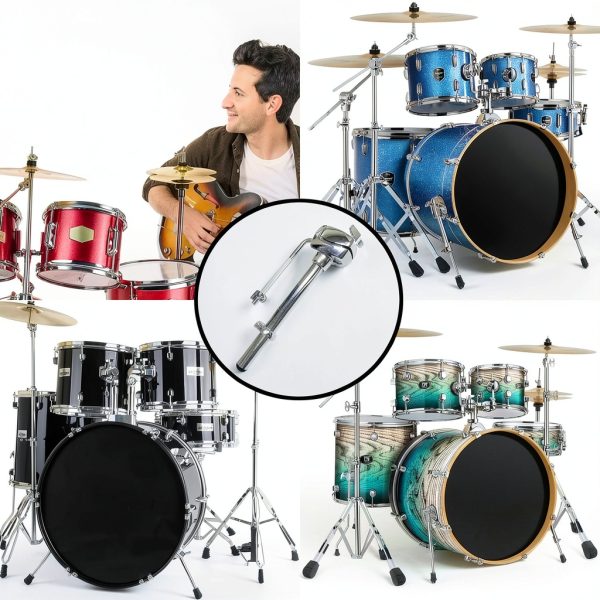 Tom Drum Single Arm Holder Metal Drum Mounting Arm-5