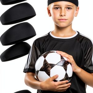 BOHUIZ Boys Soccer Headbands Polyester Comfortable Fit-0