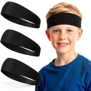 EupHHonycs Boys Headband Polyester Elastic Running 3Pack-0
