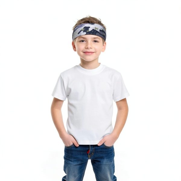 Kids Athletic Headband Sratte Polyester Elastic-3