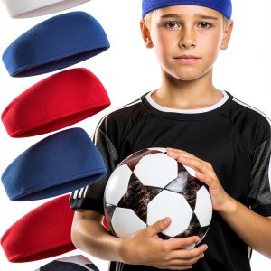 BOHUIZ Boys Soccer Headbands Polyester Comfortable Fit-0