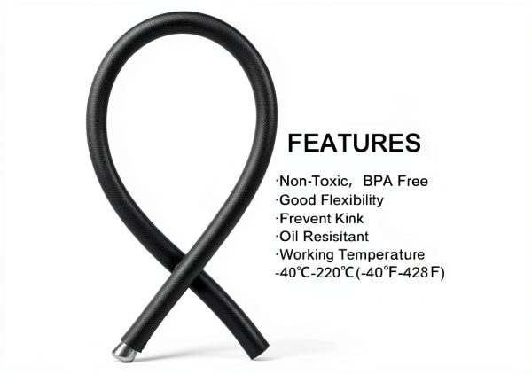 New Olym Black Rubber Fuel Filter Hose 0.2''x118'' for Dirt Bikes-4