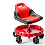 Traxion Racing Seat Garage Shop Roller Seat Red-0