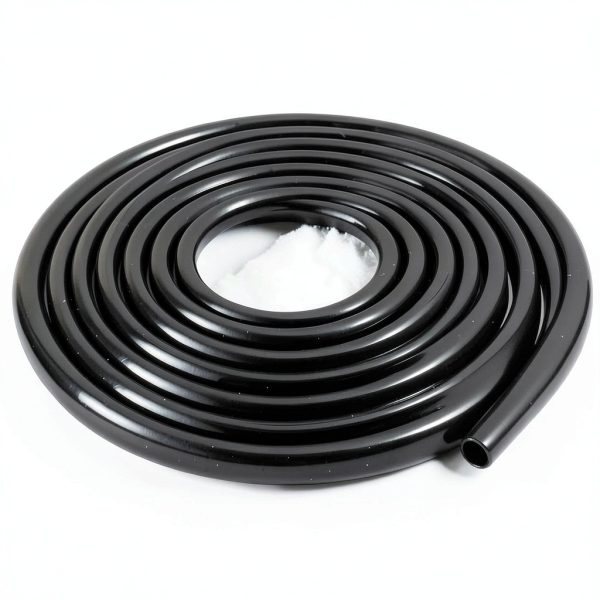 Fuel Line XCMVCN YR-1/4 10ft Black Rubber Hose with 20 Clamps-2