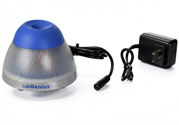 LabGenius MI0101001 Mini-Vortex Mixer, Blue(Top)/Clear(Body)-0