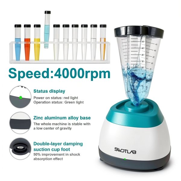 Mini Vortex Mixer SWDTLAB M1Pro Green Lab Shaker 4000rpm Portable-2