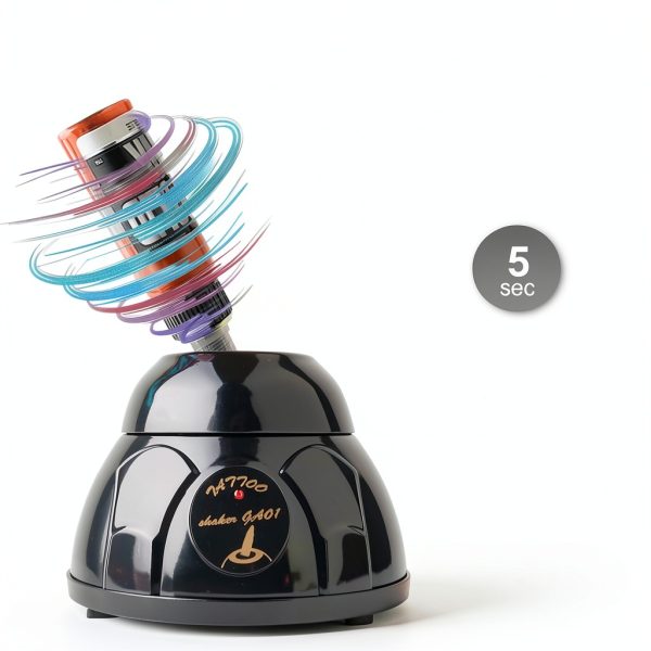 Yugui Mini Vortex Paint Mixer 4000rpm with Touch Function, High-Speed Lab Mixer Machine for Paint Shaking, Nail Polish, Tattoo Ink, Eyelash Glues, Test & Centrifuge Tubes Compact & Efficient, Black-4