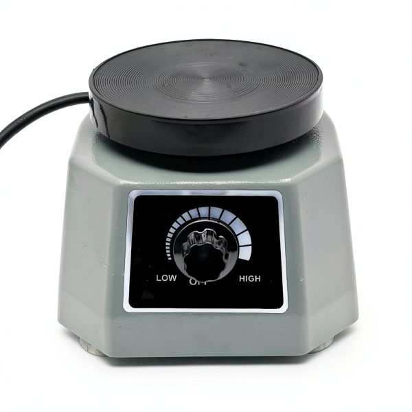 Lab Vibrator, 4" Small Round Vibrating Plate, 100W Plaster Oscillator Paint Shaker, Adjustable Speed Gypsum Mixing Machine, for Remove Resin Bubbles Mixing Plaster Gypsum-3