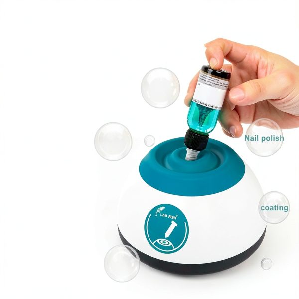 LAB FISH Mini Vortex Paint Mixer(New Style) 3000PRM Lab Vortex Shaker for Tubes,Lash Glue,Nail Polish,Pigment,Max.50ML-1