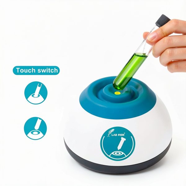LAB FISH Mini Vortex Paint Mixer(New Style) 3000PRM Lab Vortex Shaker for Tubes,Lash Glue,Nail Polish,Pigment,Max.50ML-3