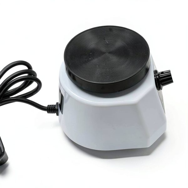 Lab Vibrator, 4" Small Round Vibrating Plate, 100W Plaster Oscillator Paint Shaker, Adjustable Speed Gypsum Mixing Machine, for Remove Resin Bubbles Mixing Plaster Gypsum-4